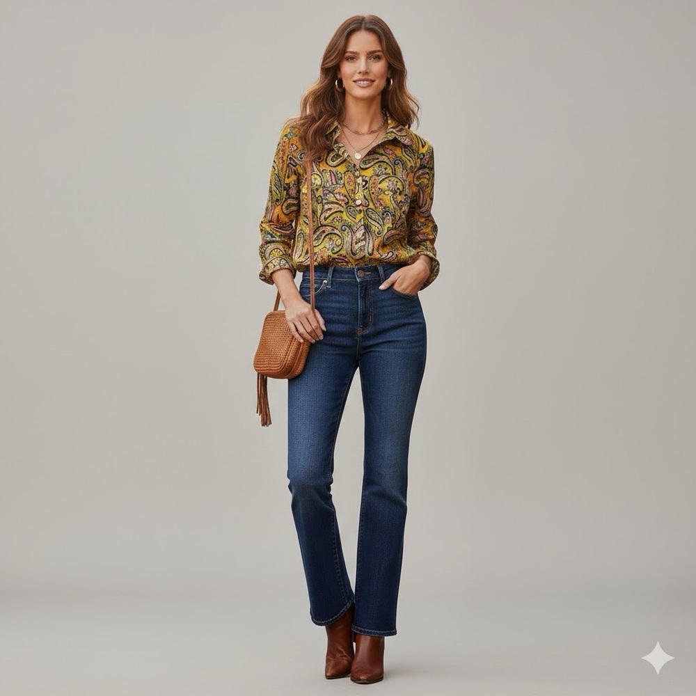 Ralph Lauren Paisley Cotton Button-Down Shirt